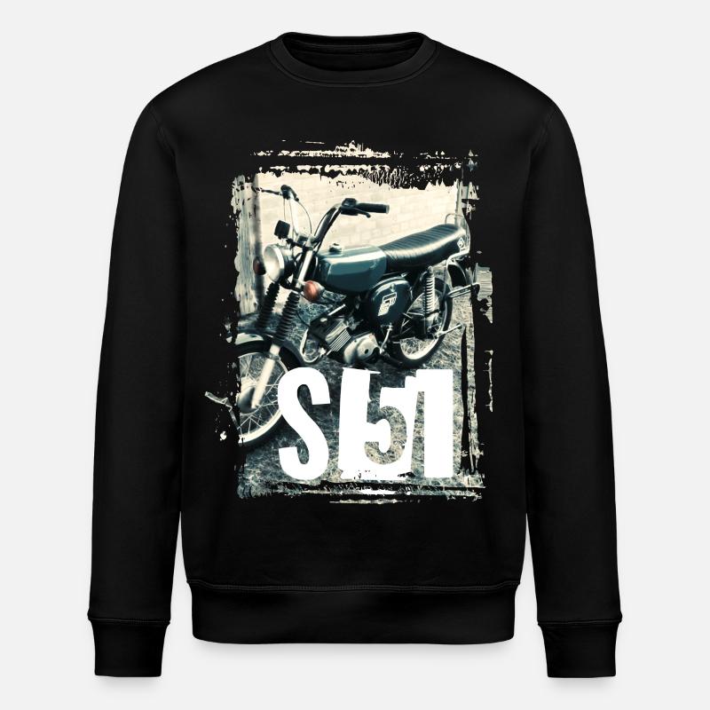 S51 - Grün - Stanley/Stella Unisex Bio-Sweatshirt ROLLER - Schwarz