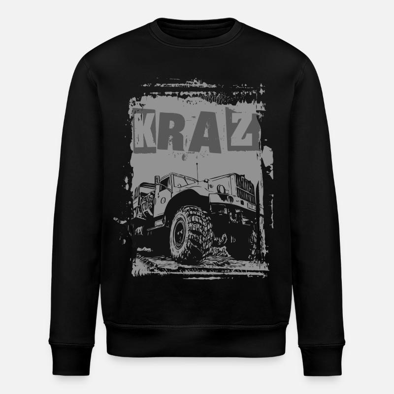 Camion KRAZ - Sweat bio ROLLER Stanley/Stella Unisexe - noir