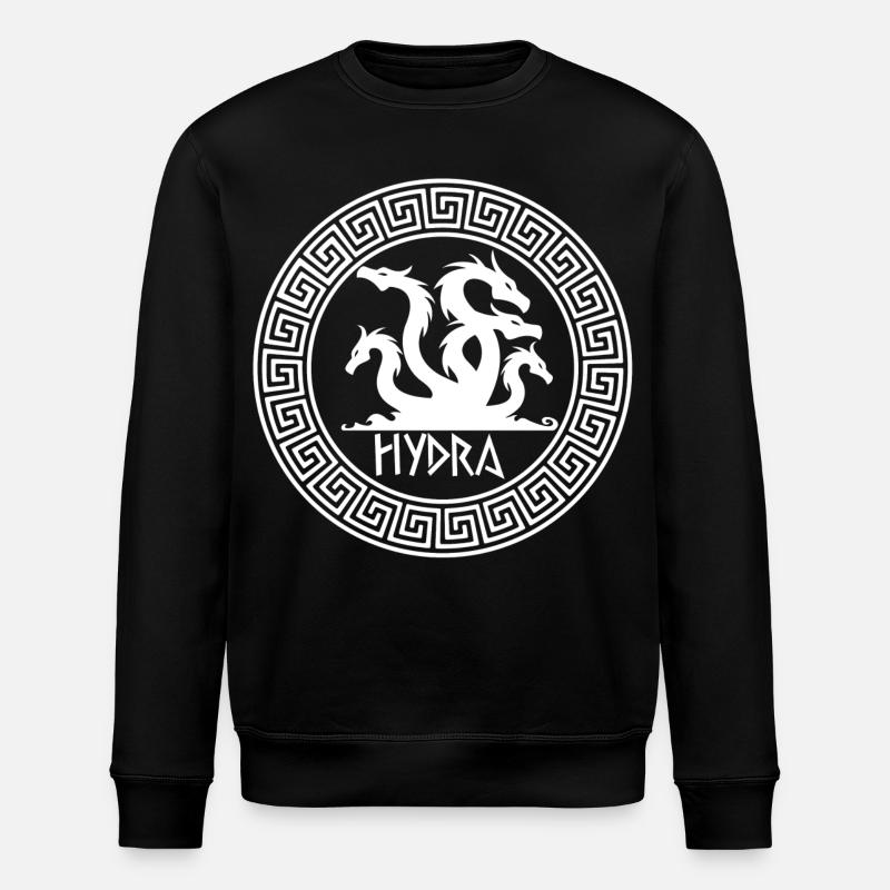 Symbol der Weißen Hydra - Stanley/Stella Unisex Bio-Sweatshirt ROLLER - Schwarz