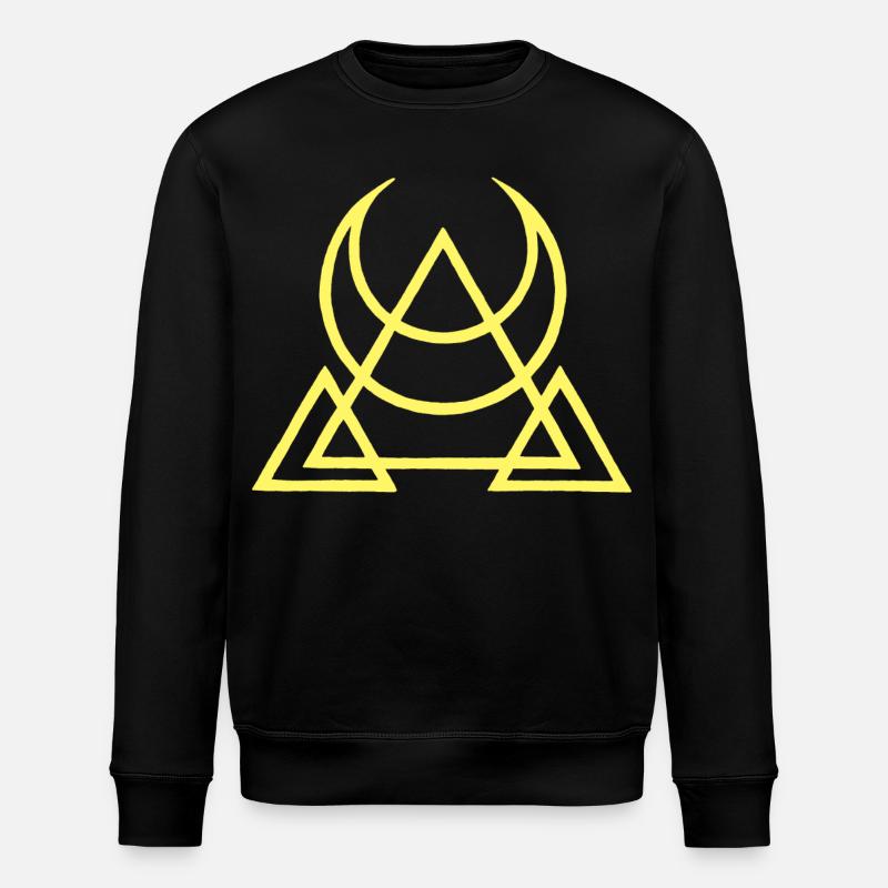 Symbol der ägyptischen Pyramiden - Stanley/Stella Unisex Bio-Sweatshirt ROLLER - Schwarz