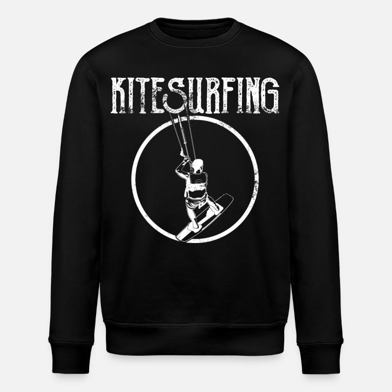 Kitesurfing - Stanley/Stella ROLLER Unisex Organic Sweatshirt - black