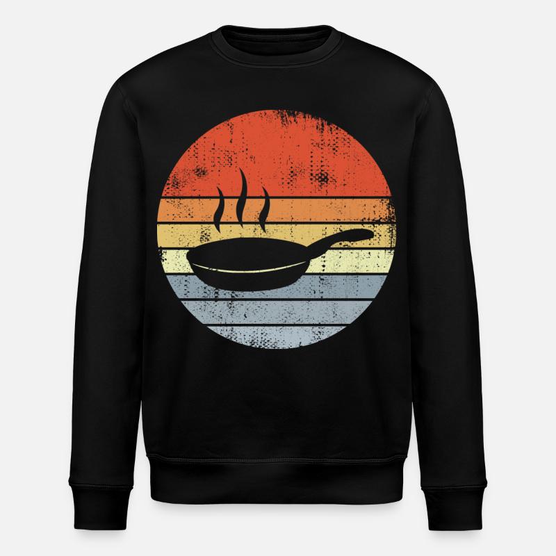 Kochbratpfanne - Stanley/Stella Unisex Bio-Sweatshirt ROLLER - Schwarz