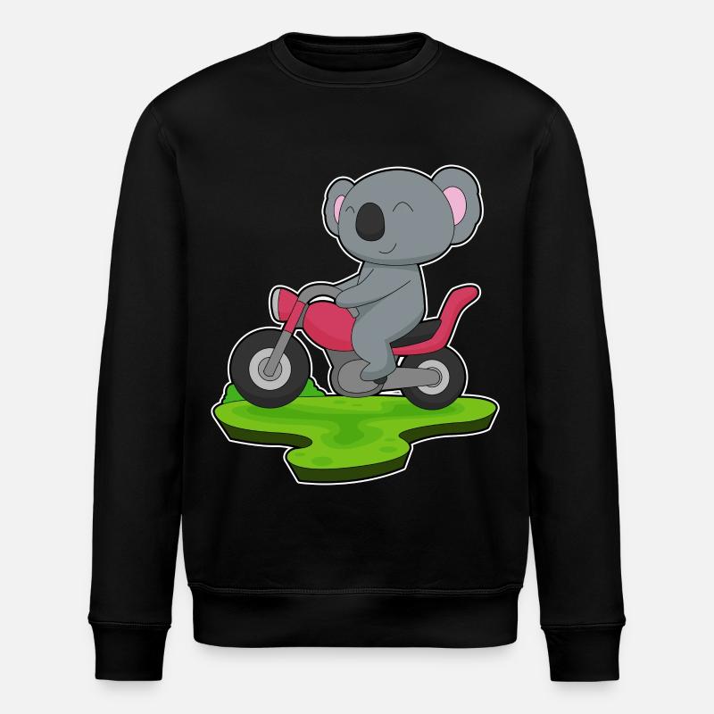 Moto Koala - Sweat bio ROLLER Stanley/Stella Unisexe - noir