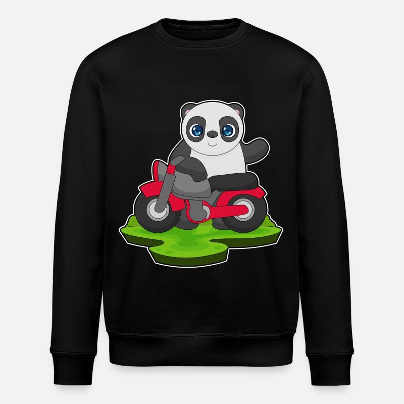 Moto Panda - Sweat bio ROLLER Stanley/Stella Unisexe - noir