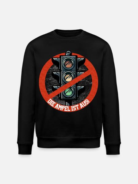 Die AMPEL ist AUS! - Stanley/Stella Unisex Bio-Sweatshirt ROLLER - Schwarz