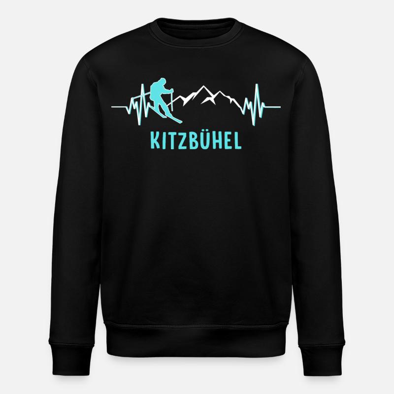 Skifahren Ski Kitzbühel - Stanley/Stella Unisex Bio-Sweatshirt ROLLER - Schwarz