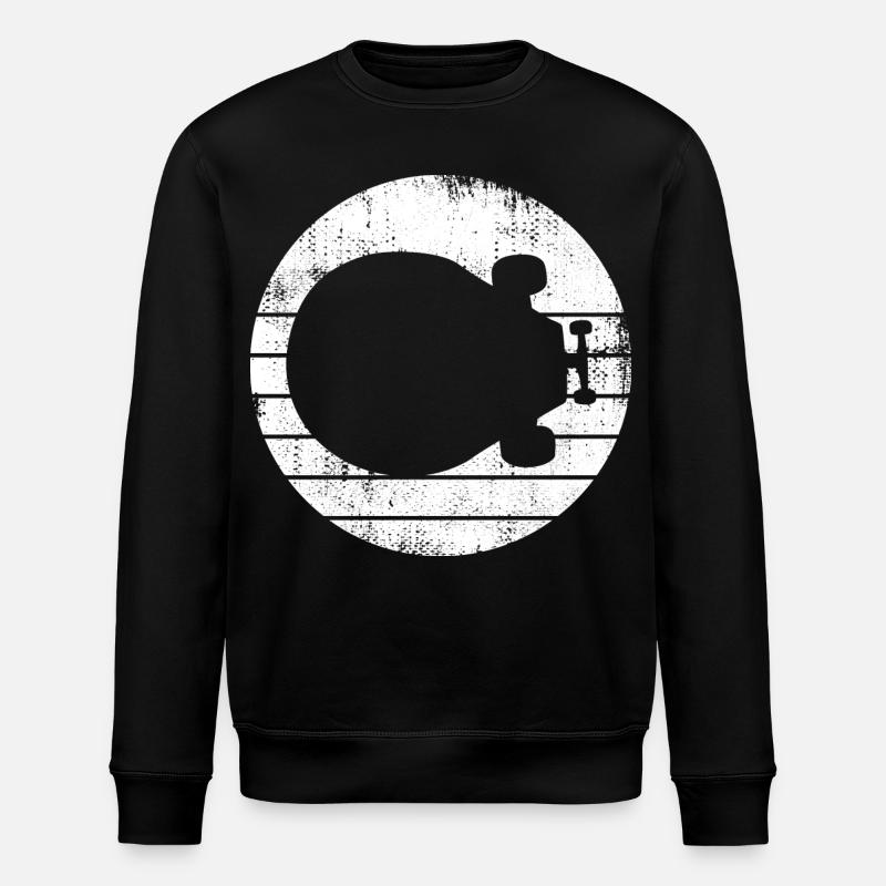 Skateboard Drawing - Stanley/Stella ROLLER Unisex Organic Sweatshirt - black