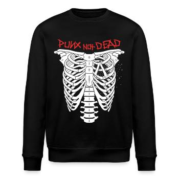 Punx not dead - Stanley/Stella Unisex Bio-Sweatshirt ROLLER - Schwarz - Vorne - Nik (191cm)
