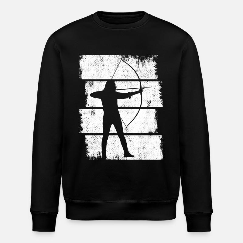 Bogenschütze - Stanley/Stella Unisex Bio-Sweatshirt ROLLER - Schwarz