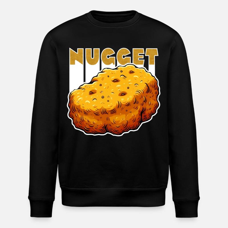 Nugget-Love Chicken Nugget - Stanley/Stella ROLLER Unisex Organic Sweatshirt - black