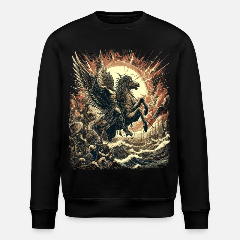 Mythe du Cavalier Divin - Sweat bio ROLLER Stanley/Stella Unisexe - noir