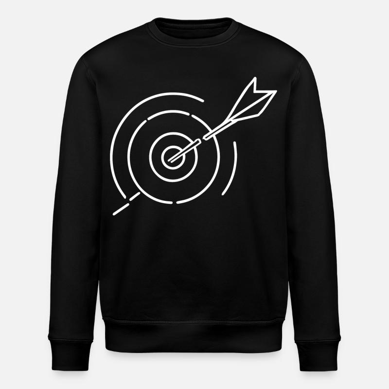 Zielscheibe Skizze - Stanley/Stella Unisex Bio-Sweatshirt ROLLER - Schwarz
