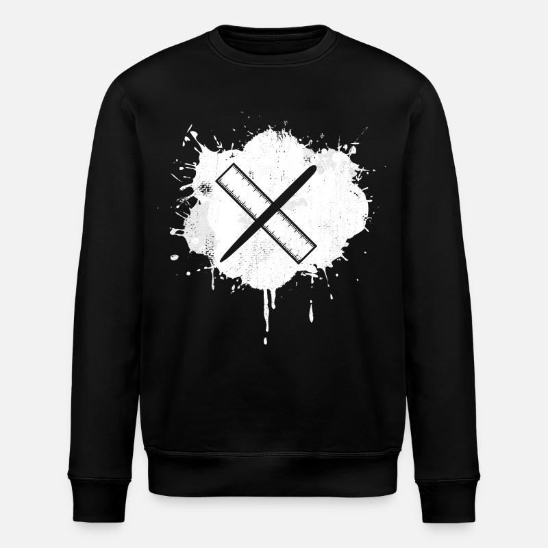 Stift Lineal - Stanley/Stella Unisex Bio-Sweatshirt ROLLER - Schwarz