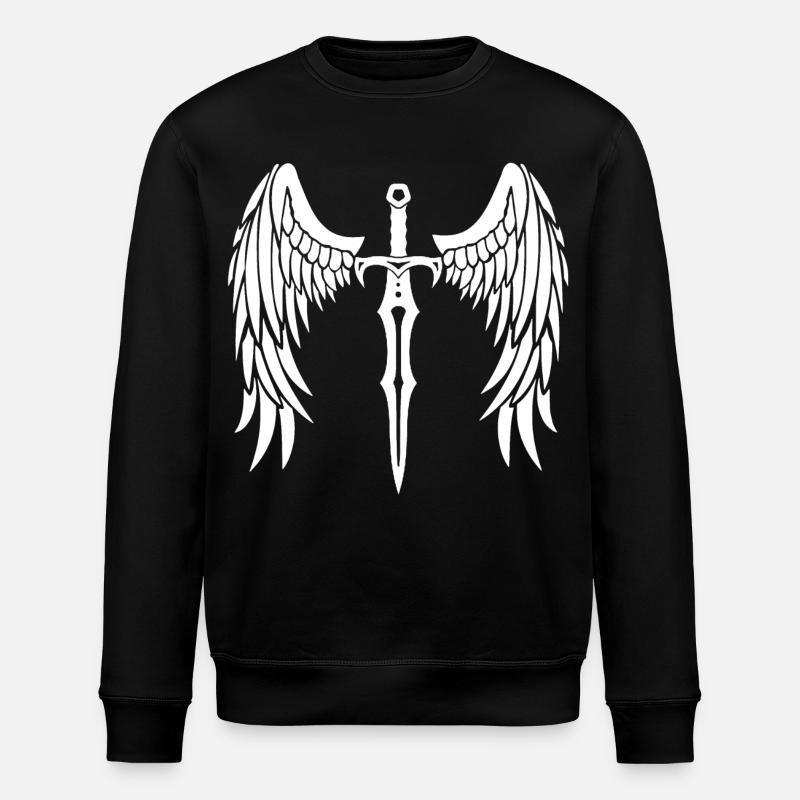 épée ailée - Sweat bio ROLLER Stanley/Stella Unisexe - noir