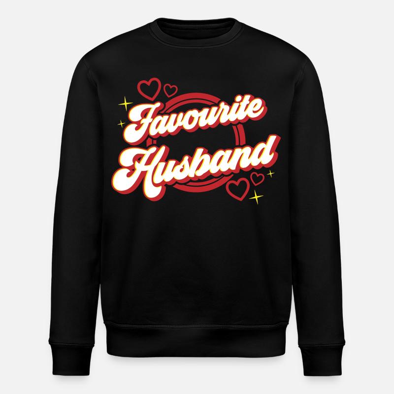 Favourite Husband | Farben änderbar - Stanley/Stella Unisex Bio-Sweatshirt ROLLER - Schwarz