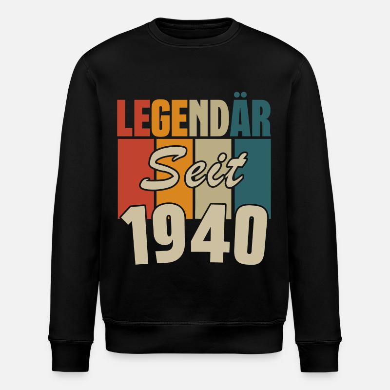 Legendär seit 1940 - Stanley/Stella Unisex Bio-Sweatshirt ROLLER - Schwarz