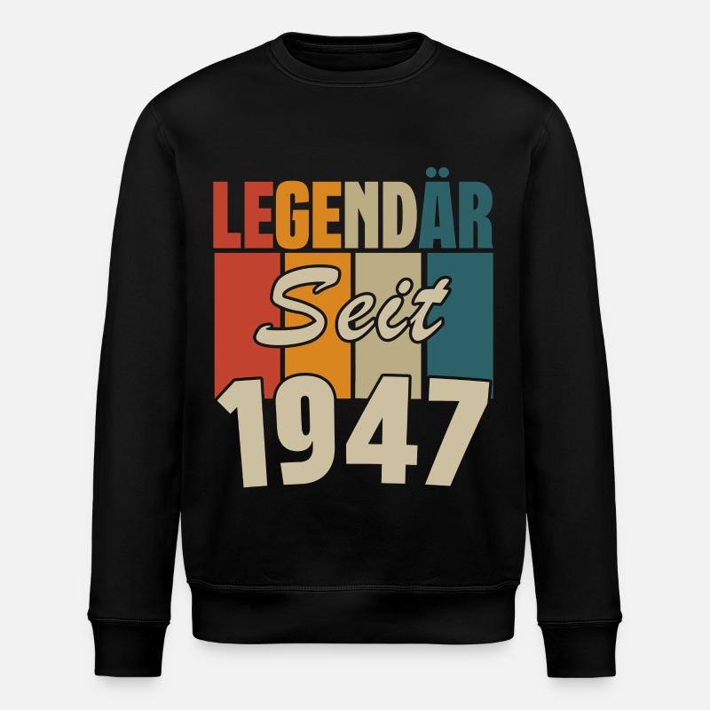 Legendär seit 1947 - Stanley/Stella Unisex Bio-Sweatshirt ROLLER - Schwarz