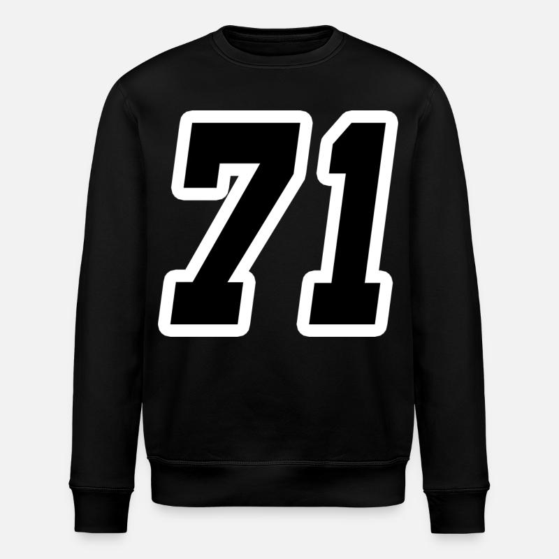 Nummer einundsiebzig 71 - Stanley/Stella Unisex Bio-Sweatshirt ROLLER - Schwarz
