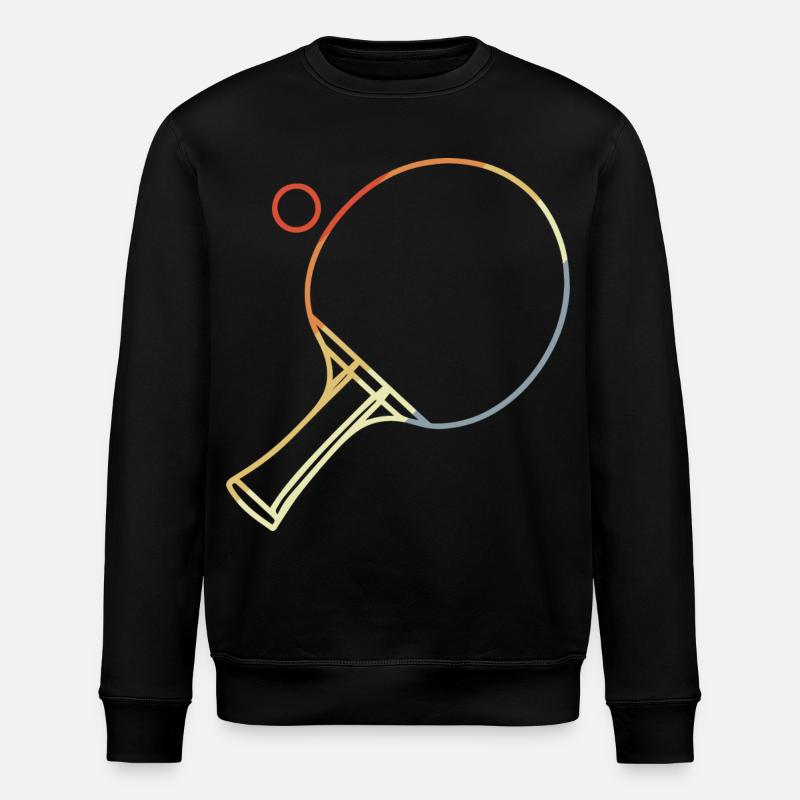Croquis de tennis de table - Sweat bio ROLLER Stanley/Stella Unisexe - noir