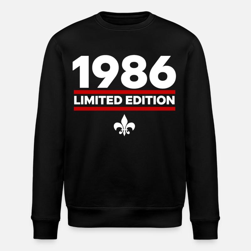 1986 Édition limitée - Sweat bio ROLLER Stanley/Stella Unisexe - noir