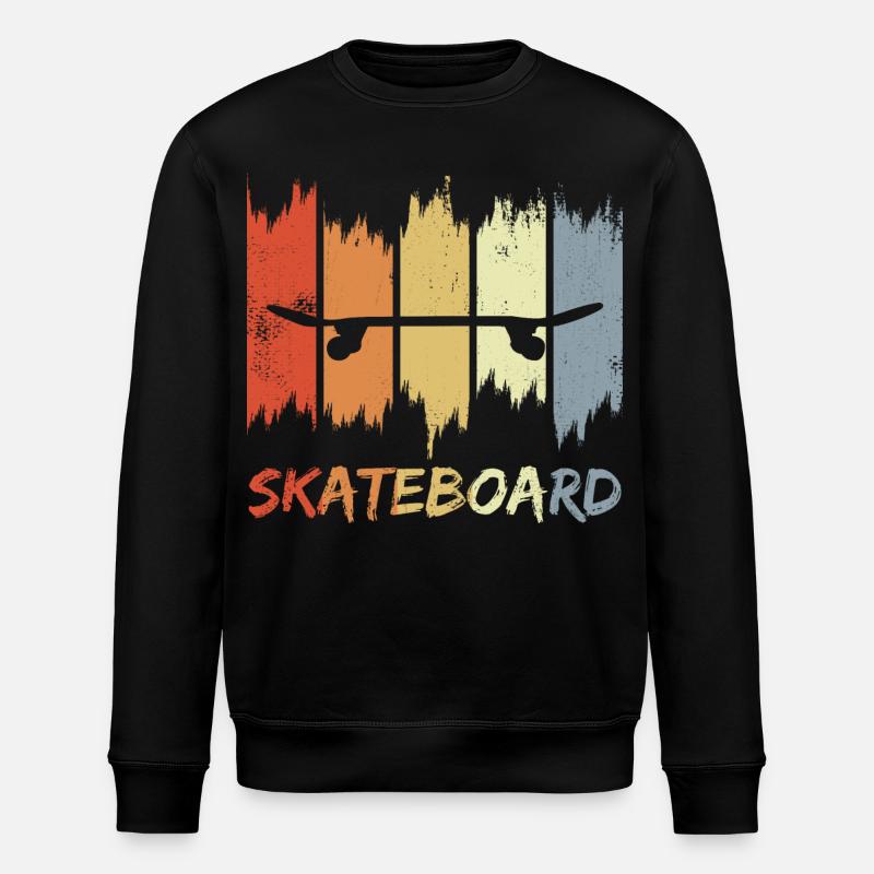 Skateboard Look rétro - Sweat bio ROLLER Stanley/Stella Unisexe - noir
