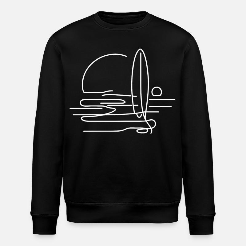 Surfing - Ekologiczna bluza typu unisex Stanley/Stella ROLLER - czarny