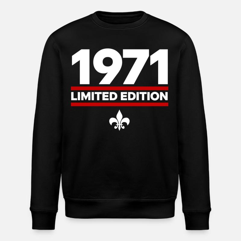 1971 Limited Edition - Stanley/Stella ROLLER Unisex Organic Sweatshirt - black
