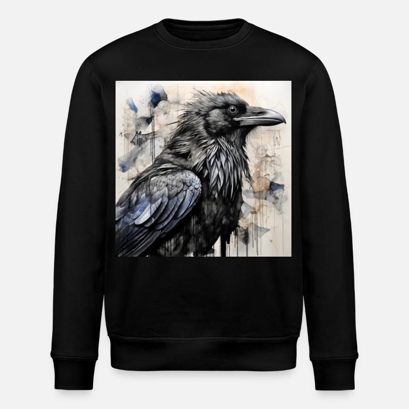 Der schwarze Rabe - Stanley/Stella Unisex Bio-Sweatshirt ROLLER - Schwarz