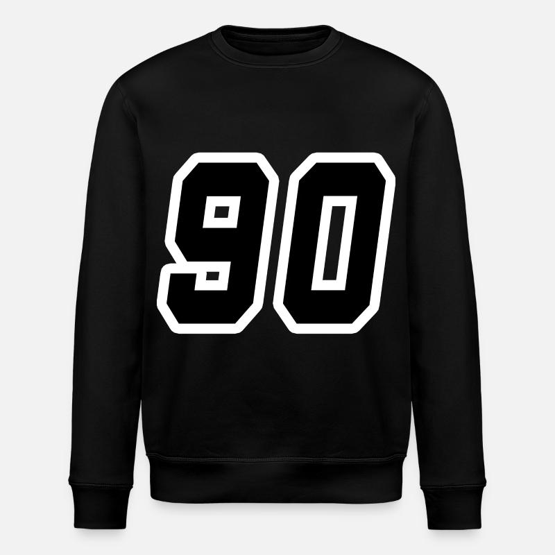 Nummer neunzig 90 - Stanley/Stella Unisex Bio-Sweatshirt ROLLER - Schwarz