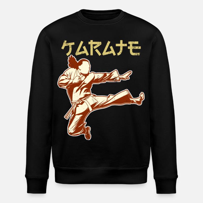 Karatéka - Sweat bio ROLLER Stanley/Stella Unisexe - noir