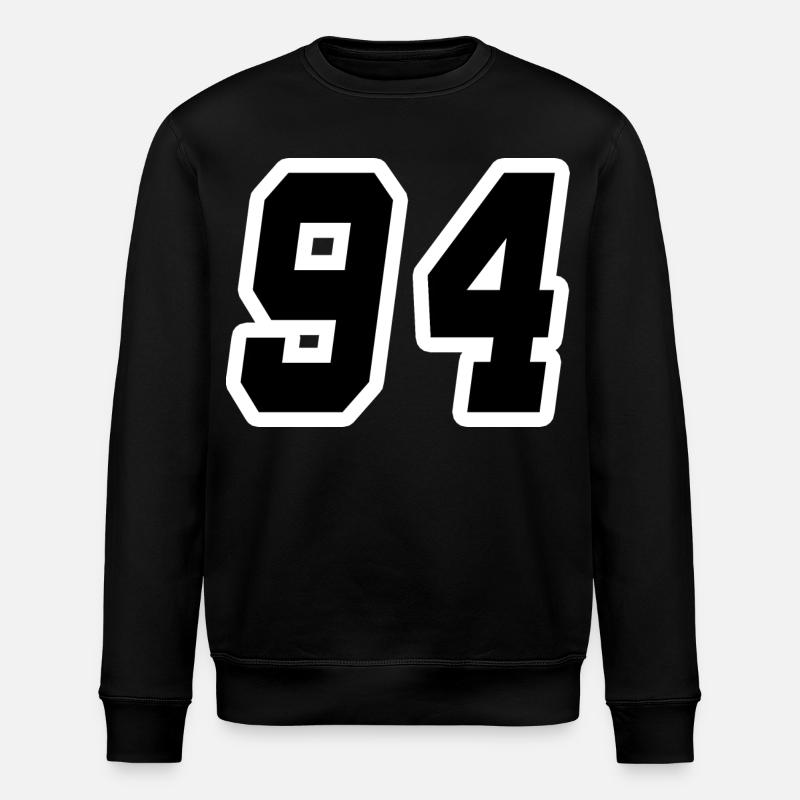 Nummer vierundneunzig 94 - Stanley/Stella Unisex Bio-Sweatshirt ROLLER - Schwarz