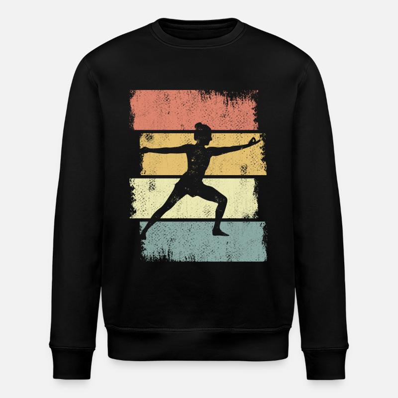 Yogini Skizze - Stanley/Stella Unisex Bio-Sweatshirt ROLLER - Schwarz