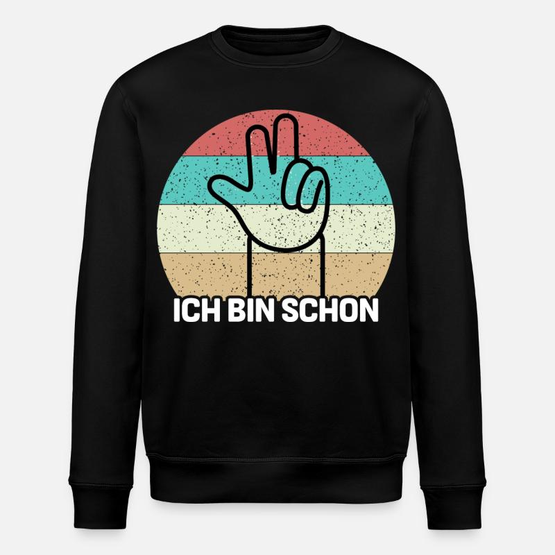 Ich bin schon 3 - Stanley/Stella Unisex Bio-Sweatshirt ROLLER - Schwarz