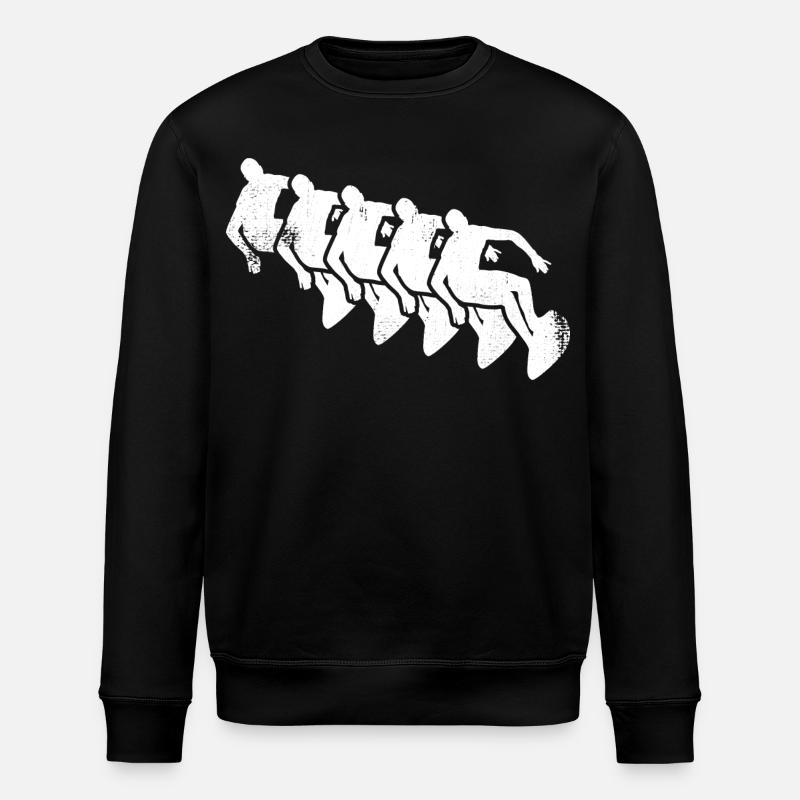 Wave Rider Drawing - Stanley/Stella ROLLER Unisex Organic Sweatshirt - black