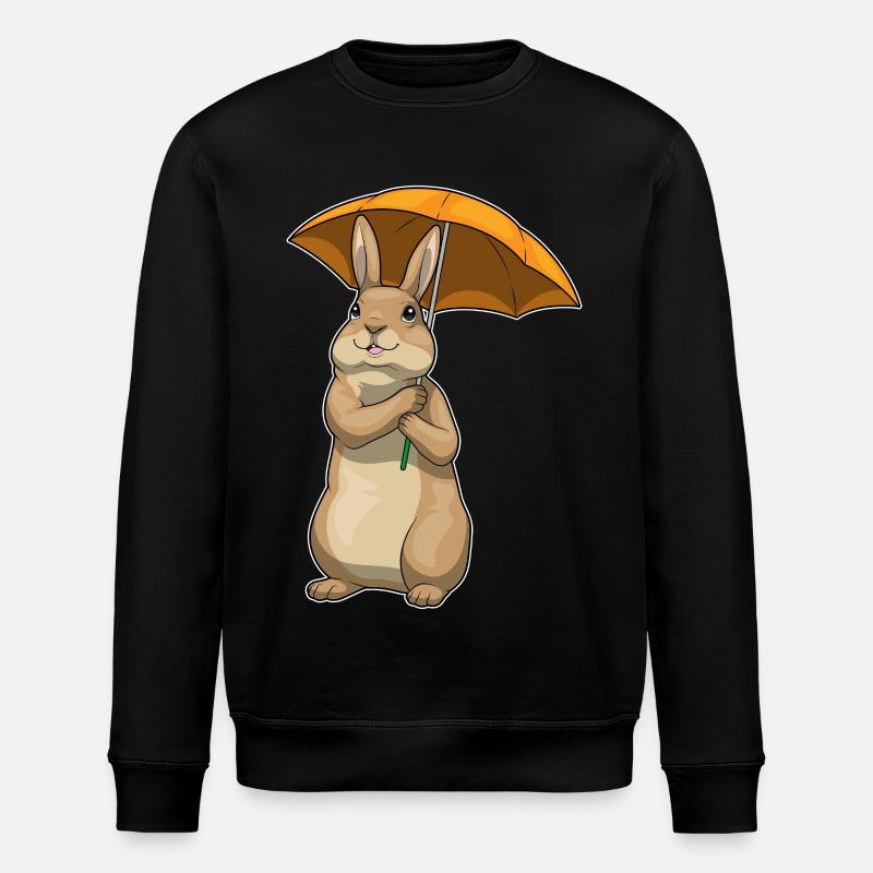 Parapluie de pluie lapin - Sweat bio ROLLER Stanley/Stella Unisexe - noir