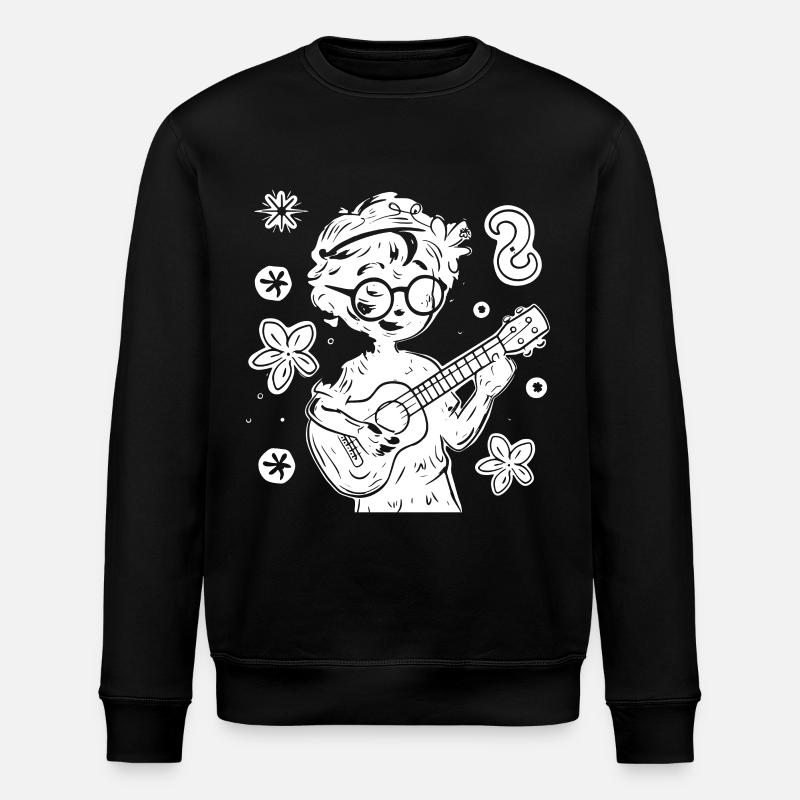 Ukulélé Dessin Enfant - Sweat bio ROLLER Stanley/Stella Unisexe - noir