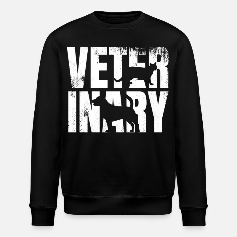 Lustiger Tierarzt - Stanley/Stella Unisex Bio-Sweatshirt ROLLER - Schwarz