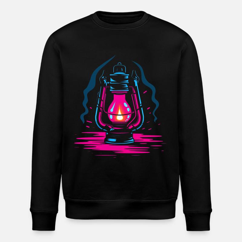Lampe à huile Look rétro - Sweat bio ROLLER Stanley/Stella Unisexe - noir