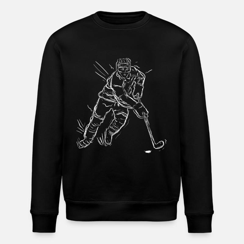 Eishockey Grafik - Stanley/Stella Unisex Bio-Sweatshirt ROLLER - Schwarz
