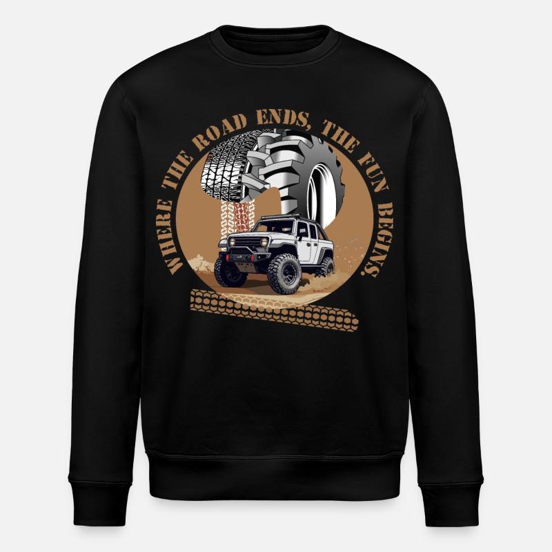 Off-Road Driver - Stanley/Stella ROLLER Unisex Organic Sweatshirt - black
