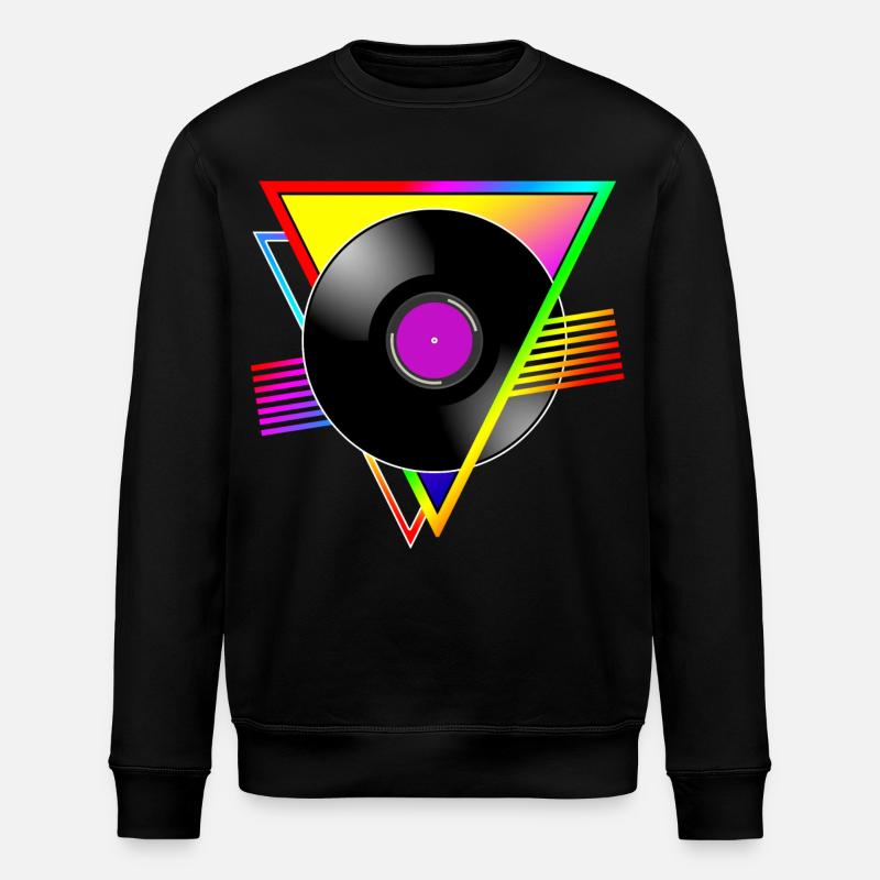 VINYLE RÉTRO - Sweat bio ROLLER Stanley/Stella Unisexe - noir