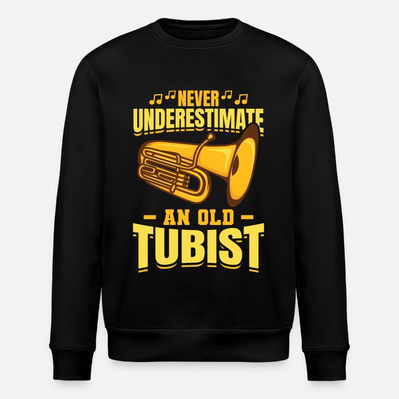 Tuba Großvater - Stanley/Stella Unisex Bio-Sweatshirt ROLLER - Schwarz