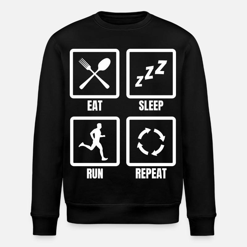 Runner Routine - Stanley/Stella ROLLER Unisex Organic Sweatshirt - black