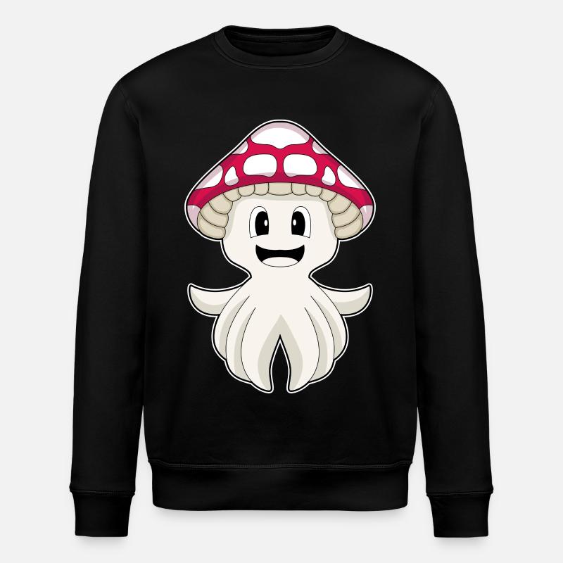 Krake Pilz - Stanley/Stella Unisex Bio-Sweatshirt ROLLER - Schwarz