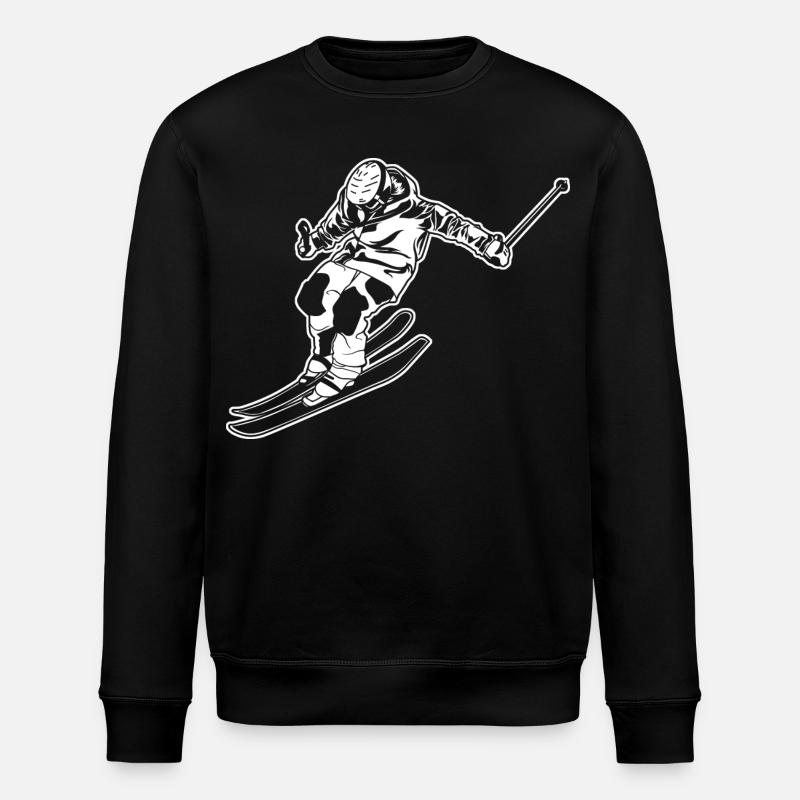 Skiläufer - Stanley/Stella Unisex Bio-Sweatshirt ROLLER - Schwarz