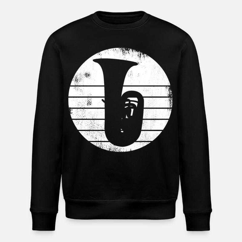 Dessin de tuba - Sweat bio ROLLER Stanley/Stella Unisexe - noir