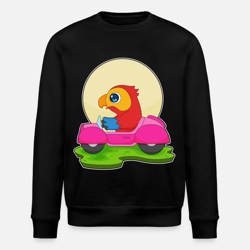 Papagei Auto - Stanley/Stella Unisex Bio-Sweatshirt ROLLER - Schwarz