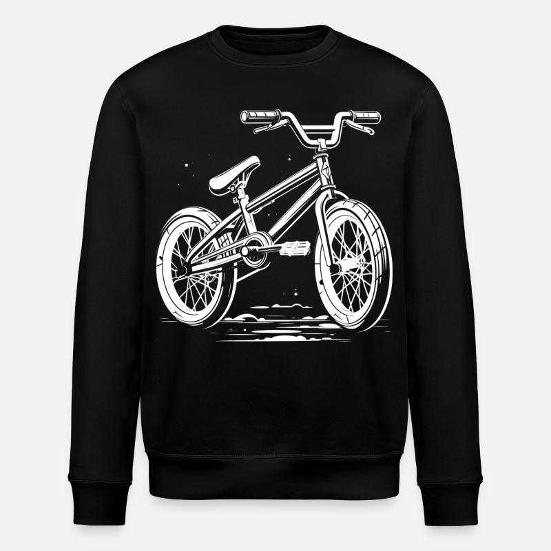 BMX Bicycle Drawing - Stanley/Stella ROLLER Unisex Organic Sweatshirt - black