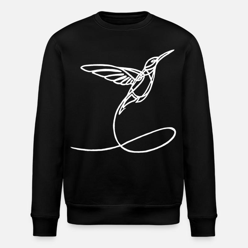 Oiseau étrange blanc - Sweat bio ROLLER Stanley/Stella Unisexe - noir