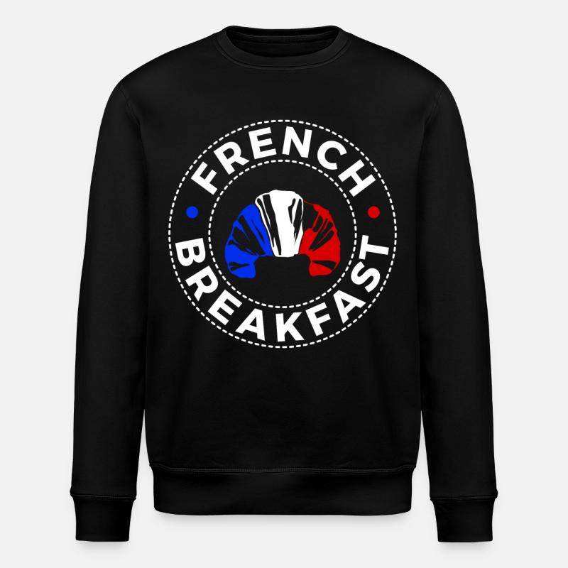 French Breakfast - Stanley/Stella ROLLER Unisex Organic Sweatshirt - black